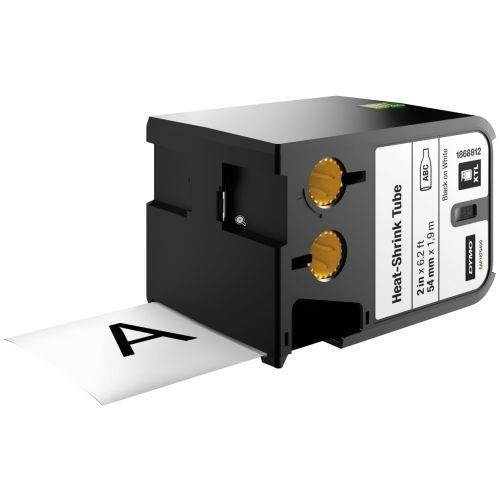 DYMO - XTL 1868812 Heat Shrink Tube Labels (54 mm) - Black on White - 2"