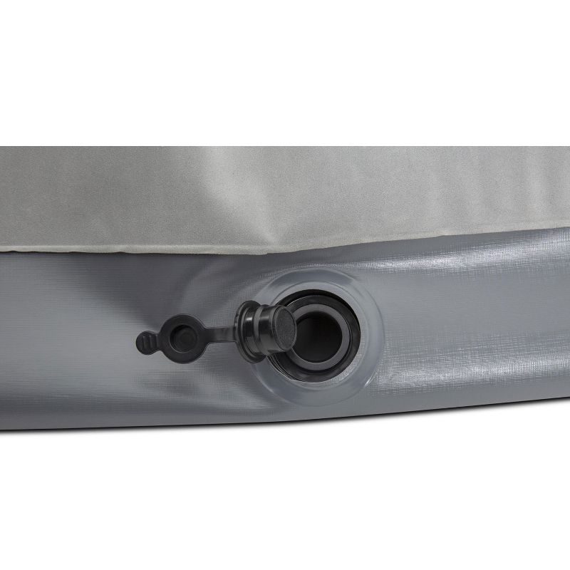 Bestway Indoor Outdoor Multi Max Inflatable Lounger Sofa Couch or Double Bed with AC Air Pump, Repair Patch, and Storage Carrying Bag, Gray