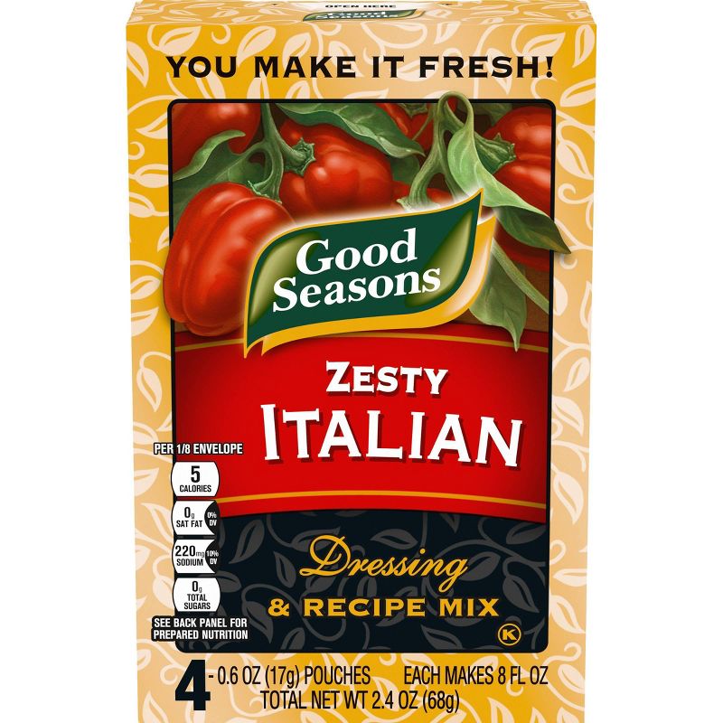 Good Seasons Zesty Italian Dressing & Recipe Mix 4ct