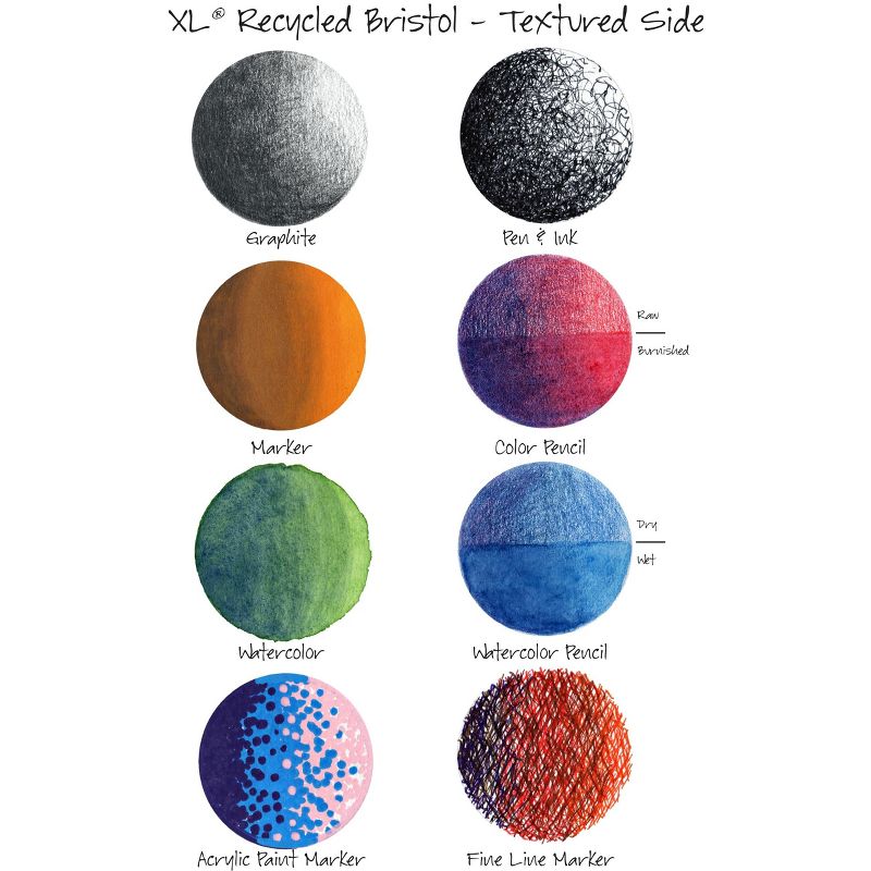 Canson XL Bristol 2-Sided Pad 14"X17"-25 Sheets