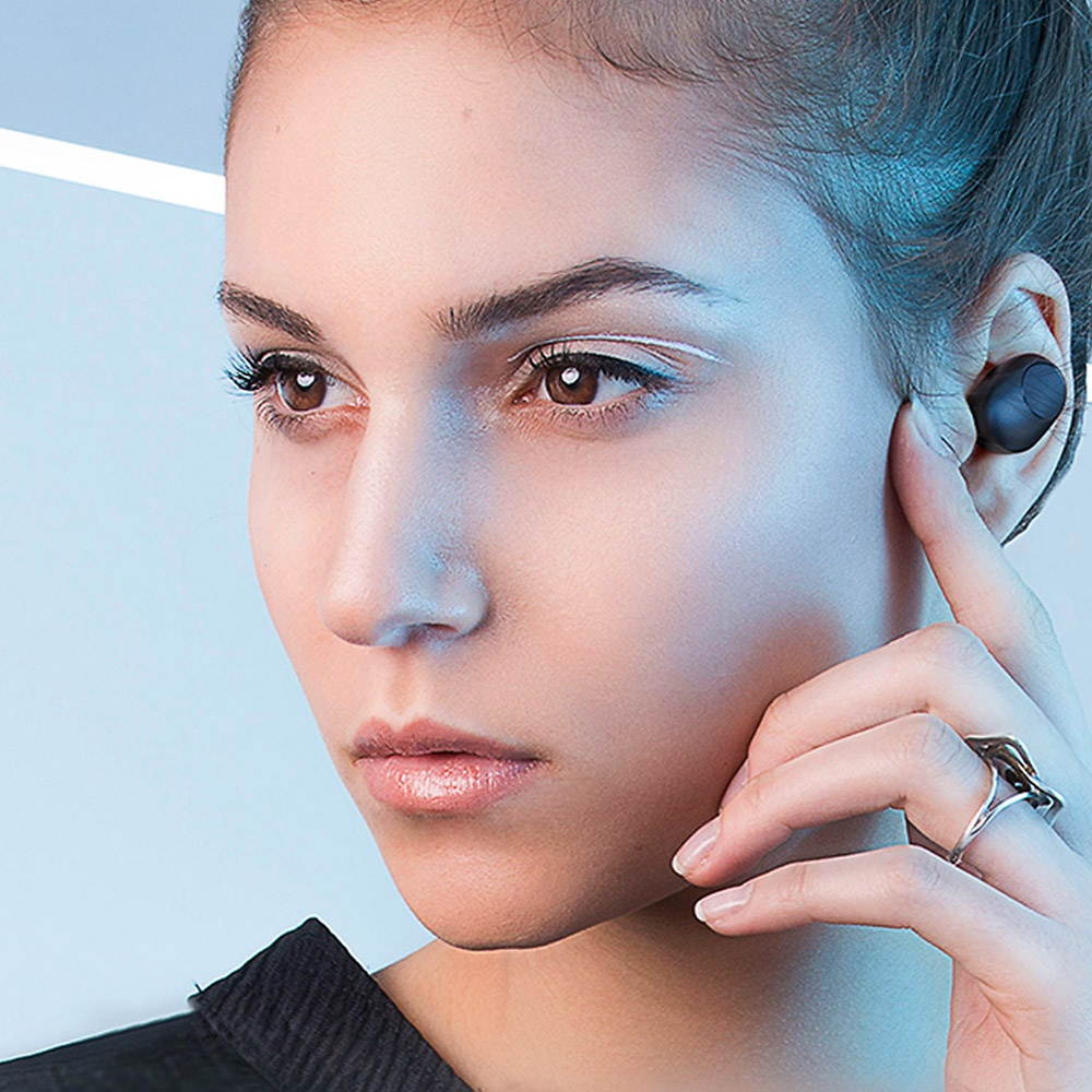 Xiaomi Youpin Haylou GT5 True Wireless Earbuds BT 5.0 Headphones with Touch Control Dual Hosts Voice Assistance Supports Wireless Charging TWS Headsets with In-ear Detection Battery Indicator for