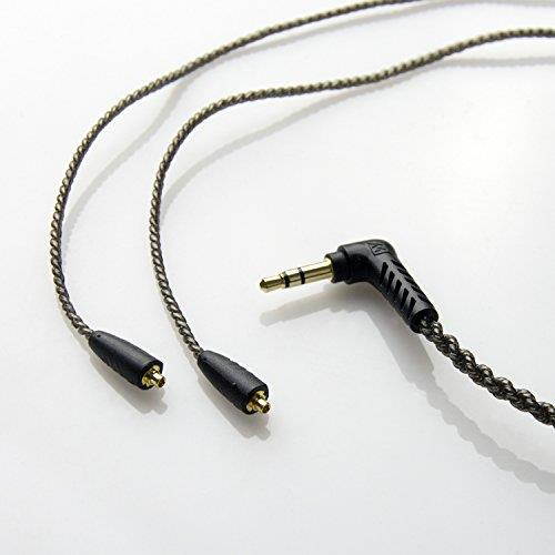 MMCX HIGH-FIDELITY SILVER-PLATED OFC REPLACEMENT STEREO AUDIO CABLE FOR PINNACLE P1 IN-EAR HEADPHONES