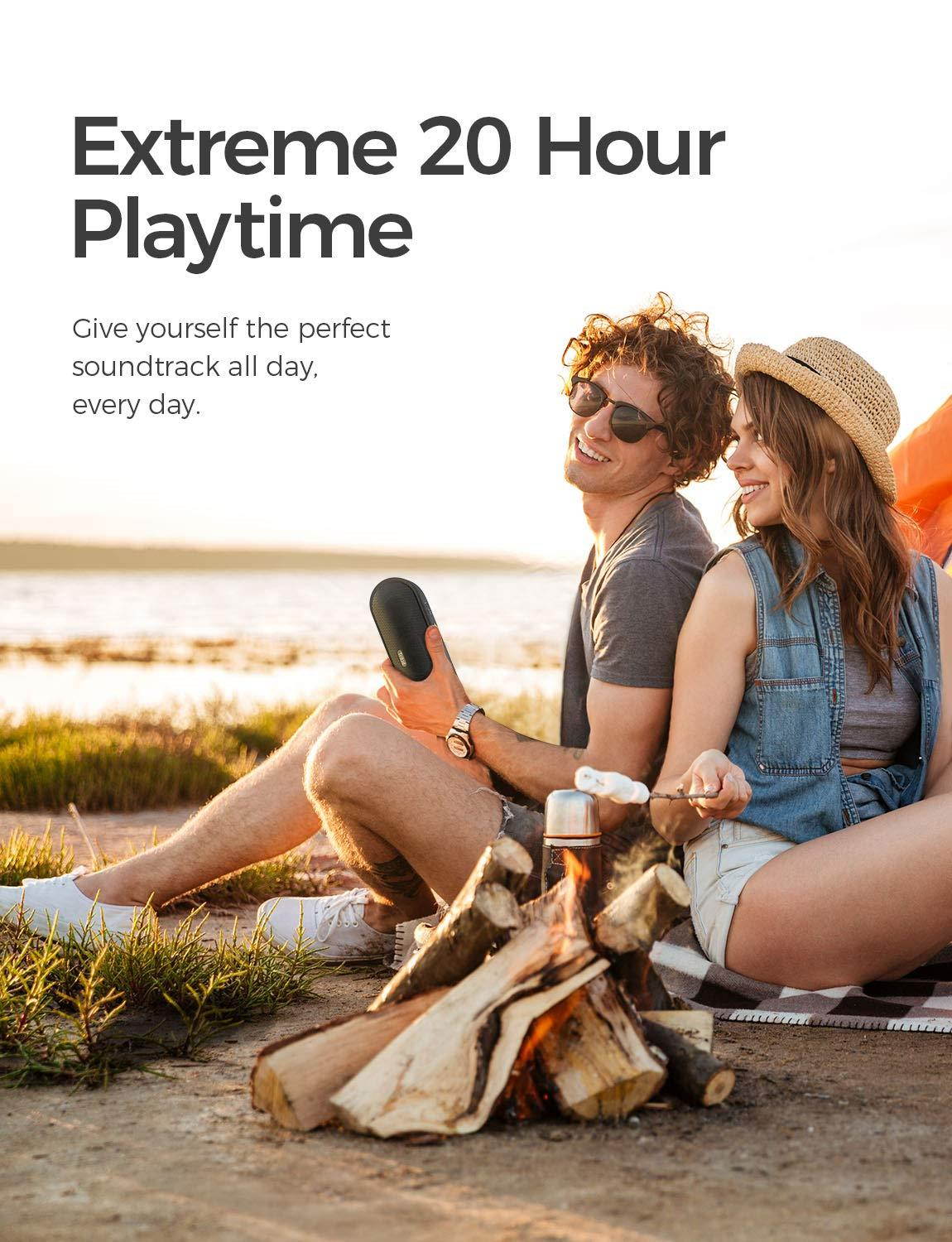 Tribit MaxSound Plus Portable Bluetooth Speaker, 24W Wireless Speaker with Powerful Louder Sound, Exceptional XBass, IPX7 Waterproof, 20-Hour Playtime, 100ft Bluetooth Range for Party, Travel, Outdoor