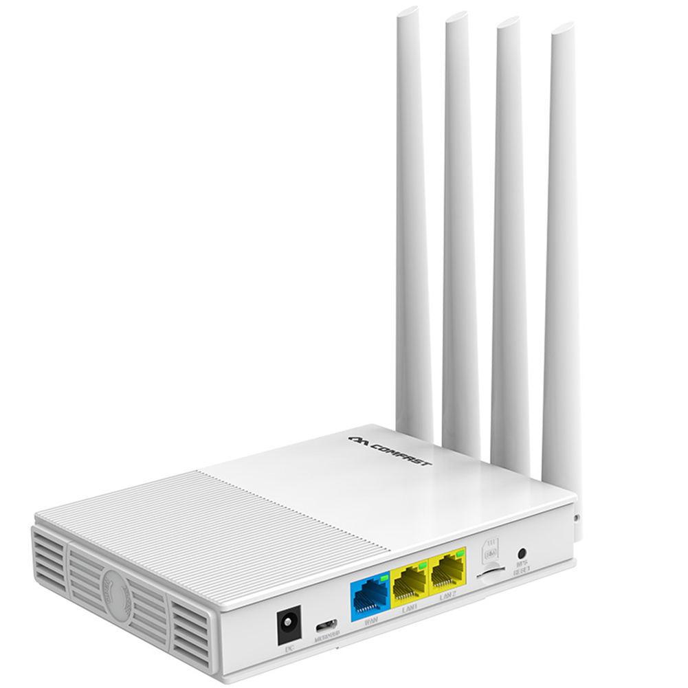 Madeng E3 4 Antennas WiFi Router 4G LTE 2.4G Home Wireless Network Extender for COMFAST Office Caring Computer Supplies
