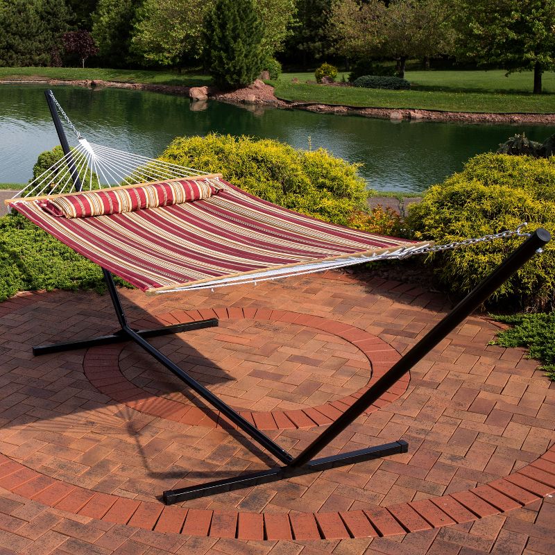 Key West Quilted Stripe Hammock - Blue