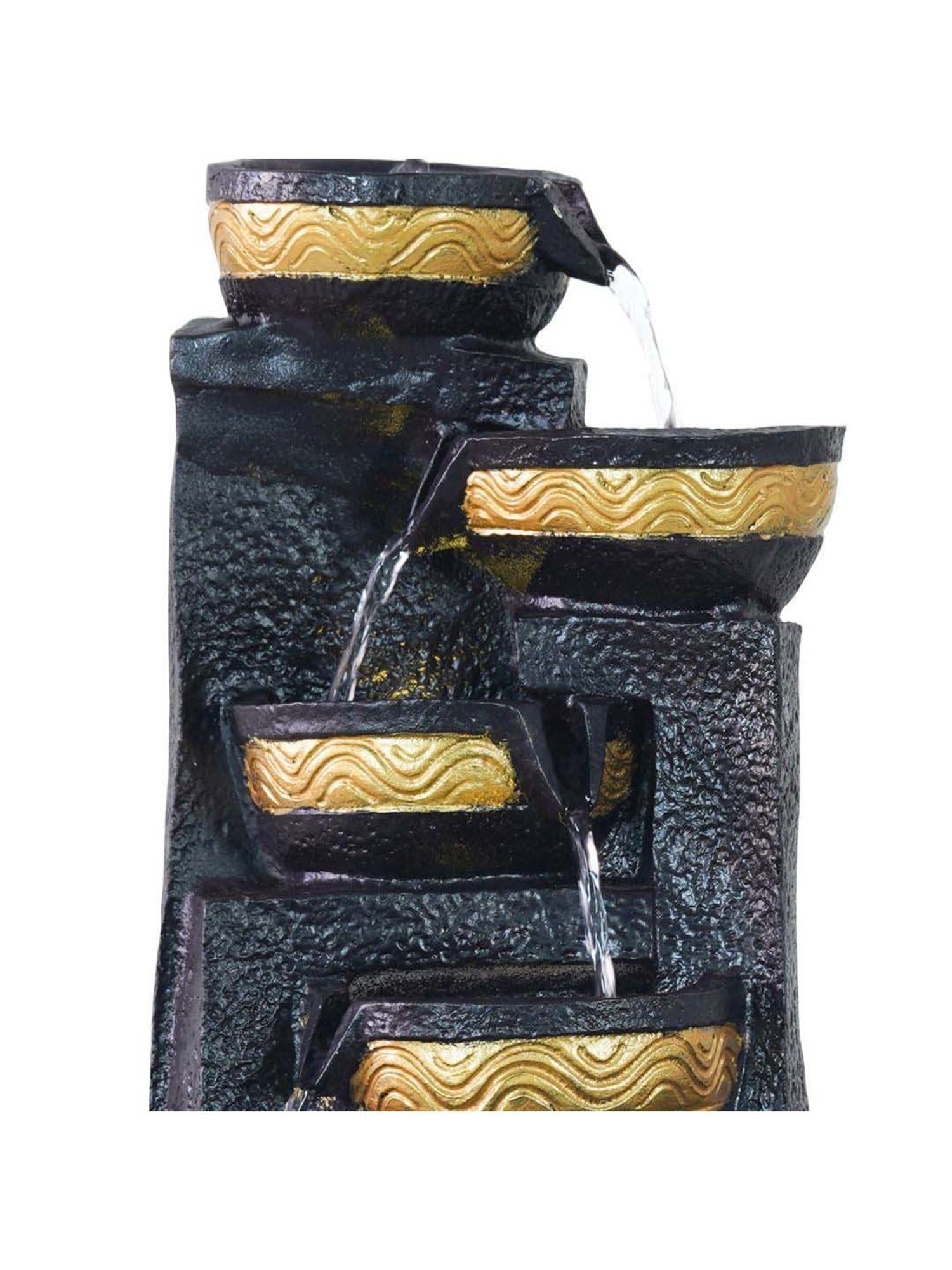 Tayhaa Brown Resin Fiery Tiger Head Showpiece