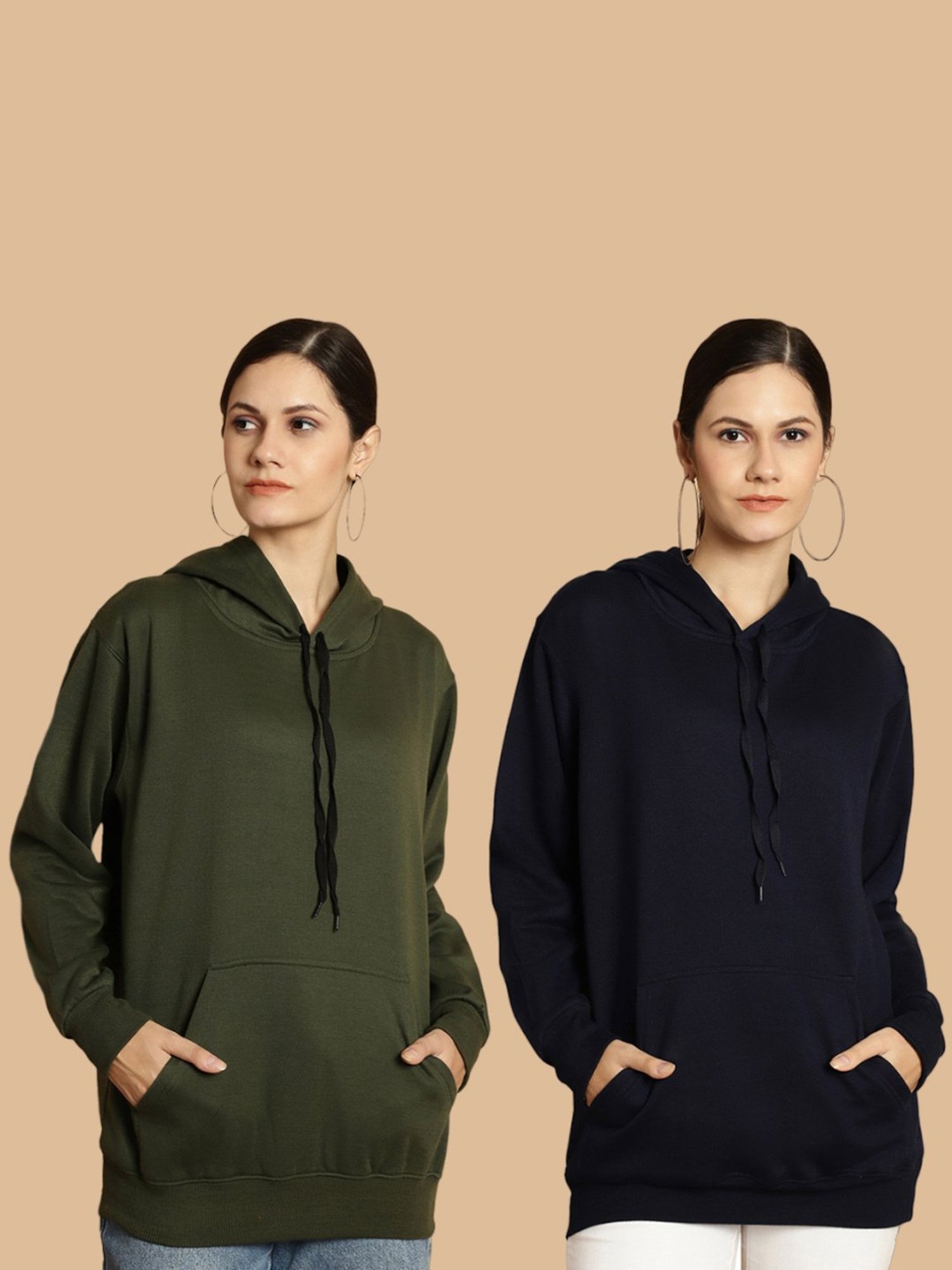 Vimal Jonney Navy & Green Sweatshirt - Pack Of 2