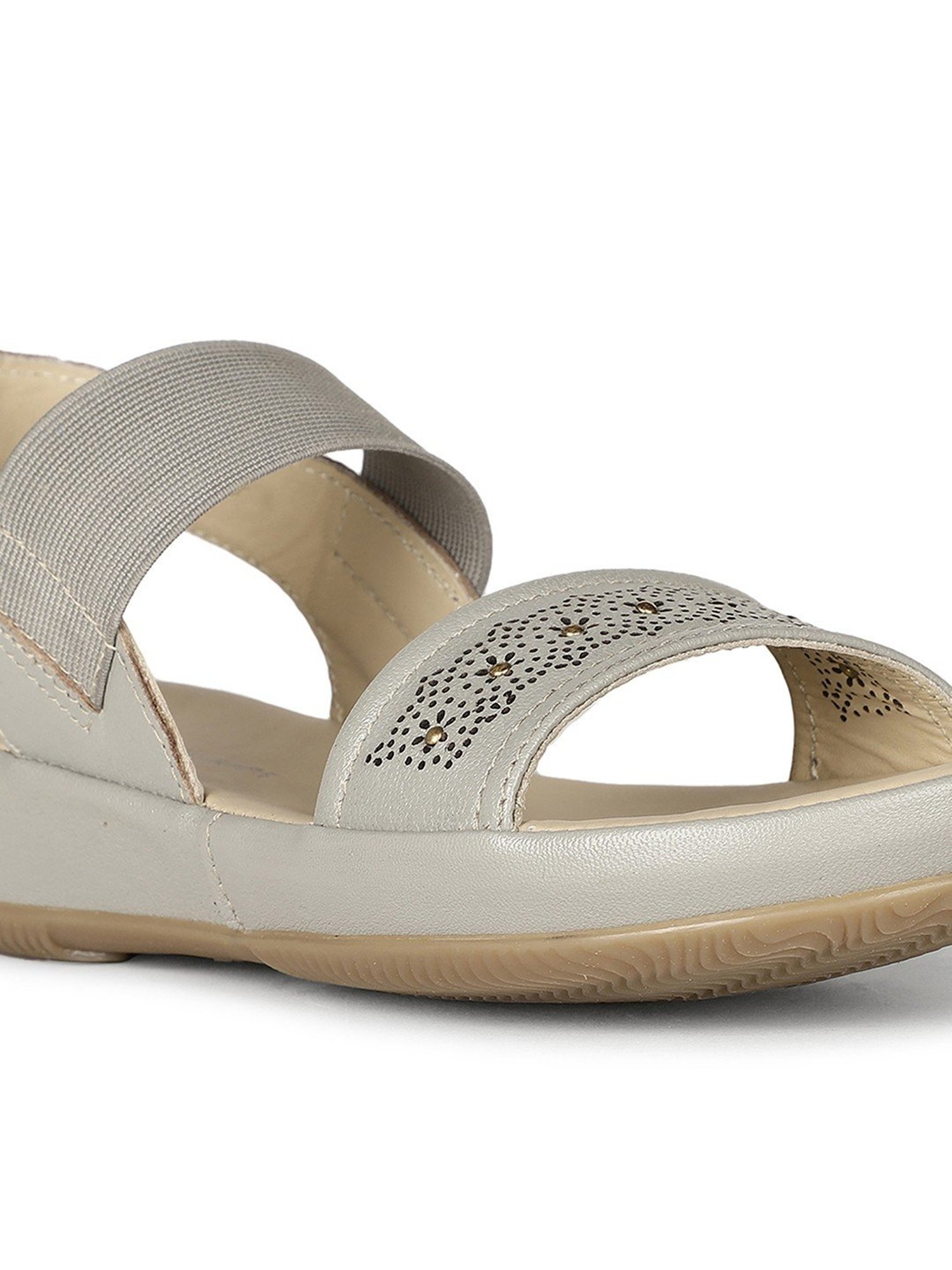 Hush Puppies by Bata Women's CIA Grey Ankle Strap Sandals