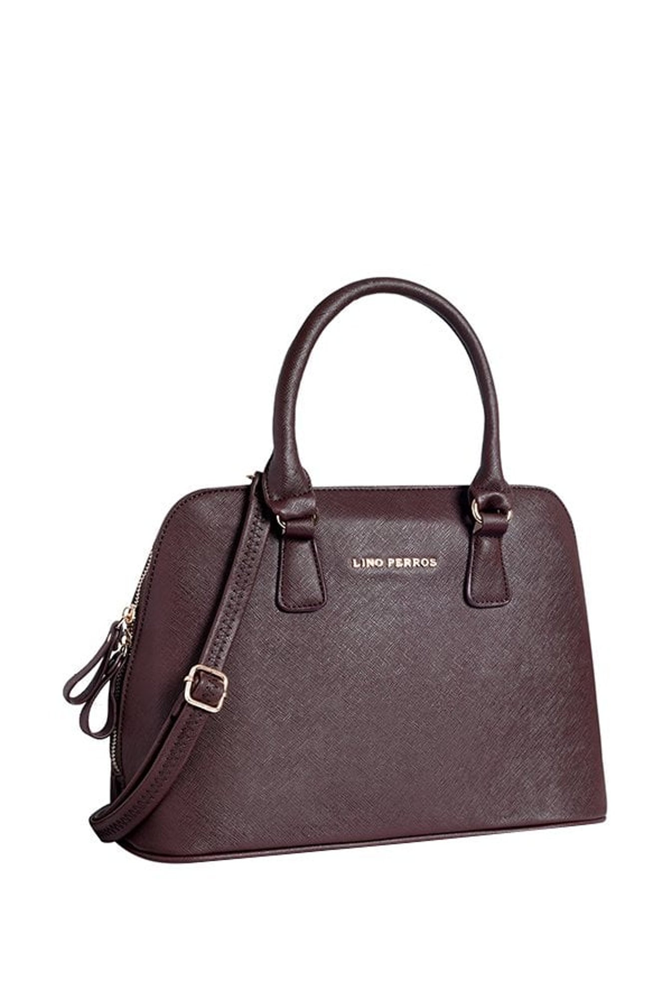 Lino Perros Brown Solid Handbag