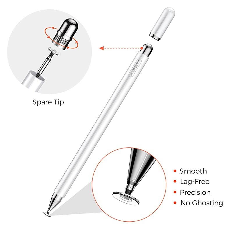 Stylus Pen for iPad Capacitive Pencil for Kid Student Drawing Writing High Sensitivity with Artist GlovePalm Rejection for Touch Screen Devices Tablet Smartphone White