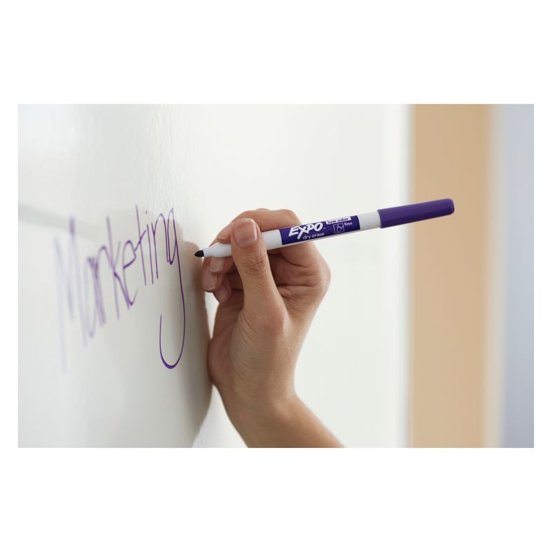 Expo Fine Tip Dry Erase Markers Low Odor 4ct Black Ink