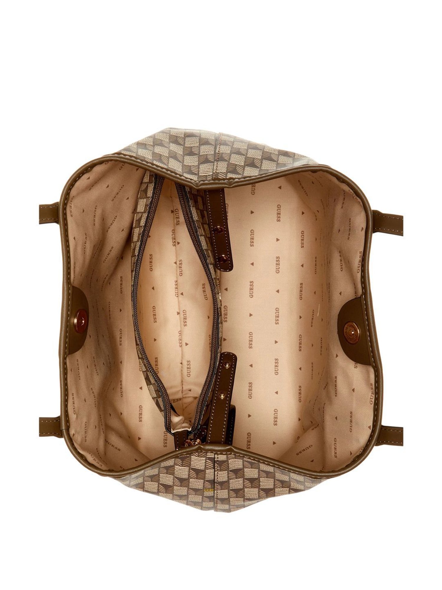 Guess Granite Printed Tote Handbag with Pouch