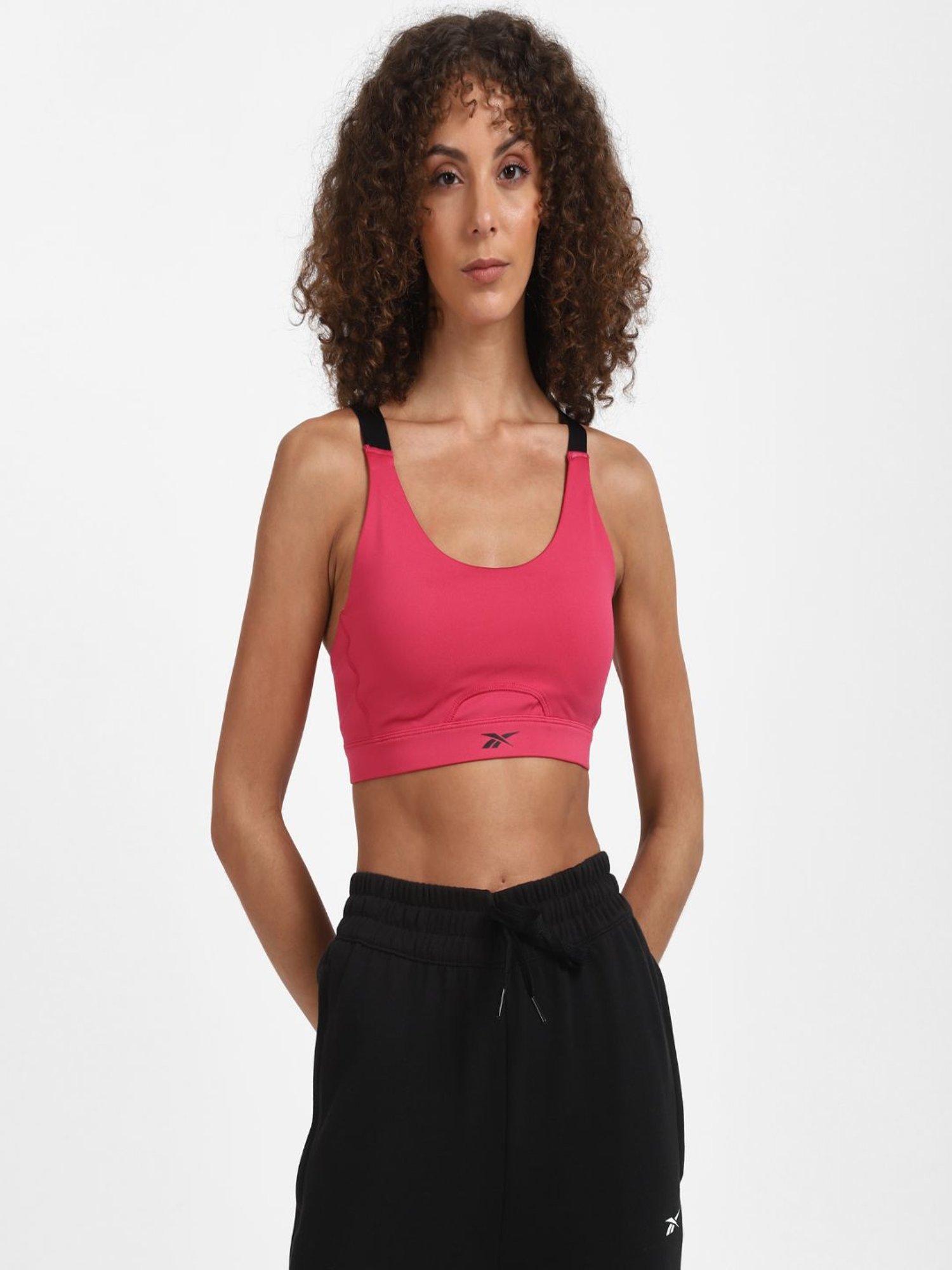 Reebok Pink Non Wired Non Padded ESS Sports Bra