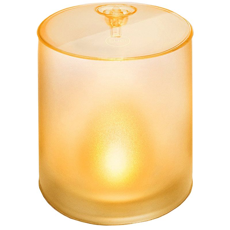 MPOWERD Luci Candle Frosted Finish Portable Waterproof Inflatable Solar Light