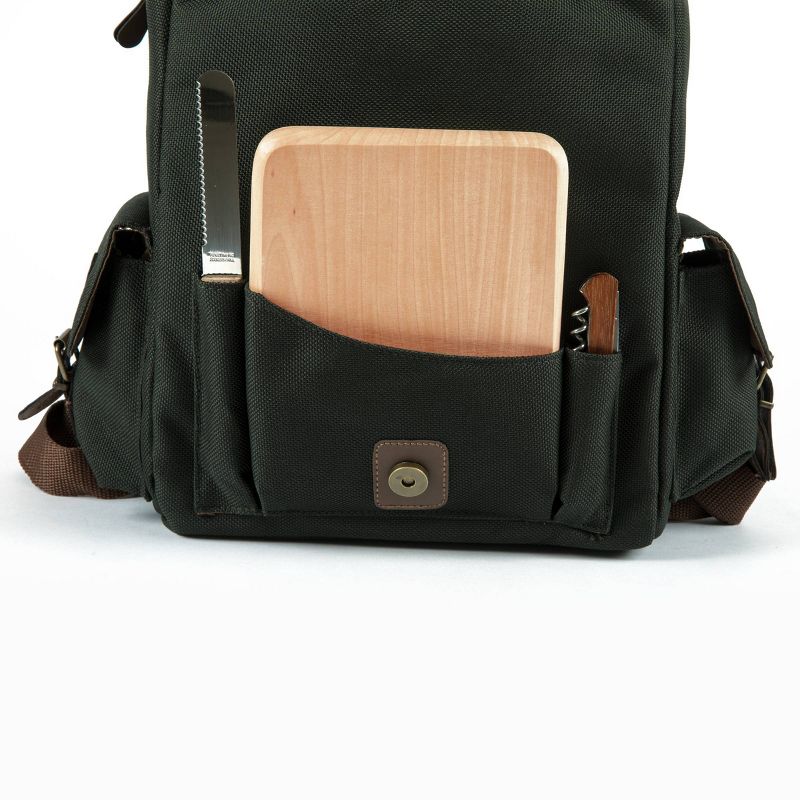 Picnic Time 10qt Wine Aficionado Travel Set Green