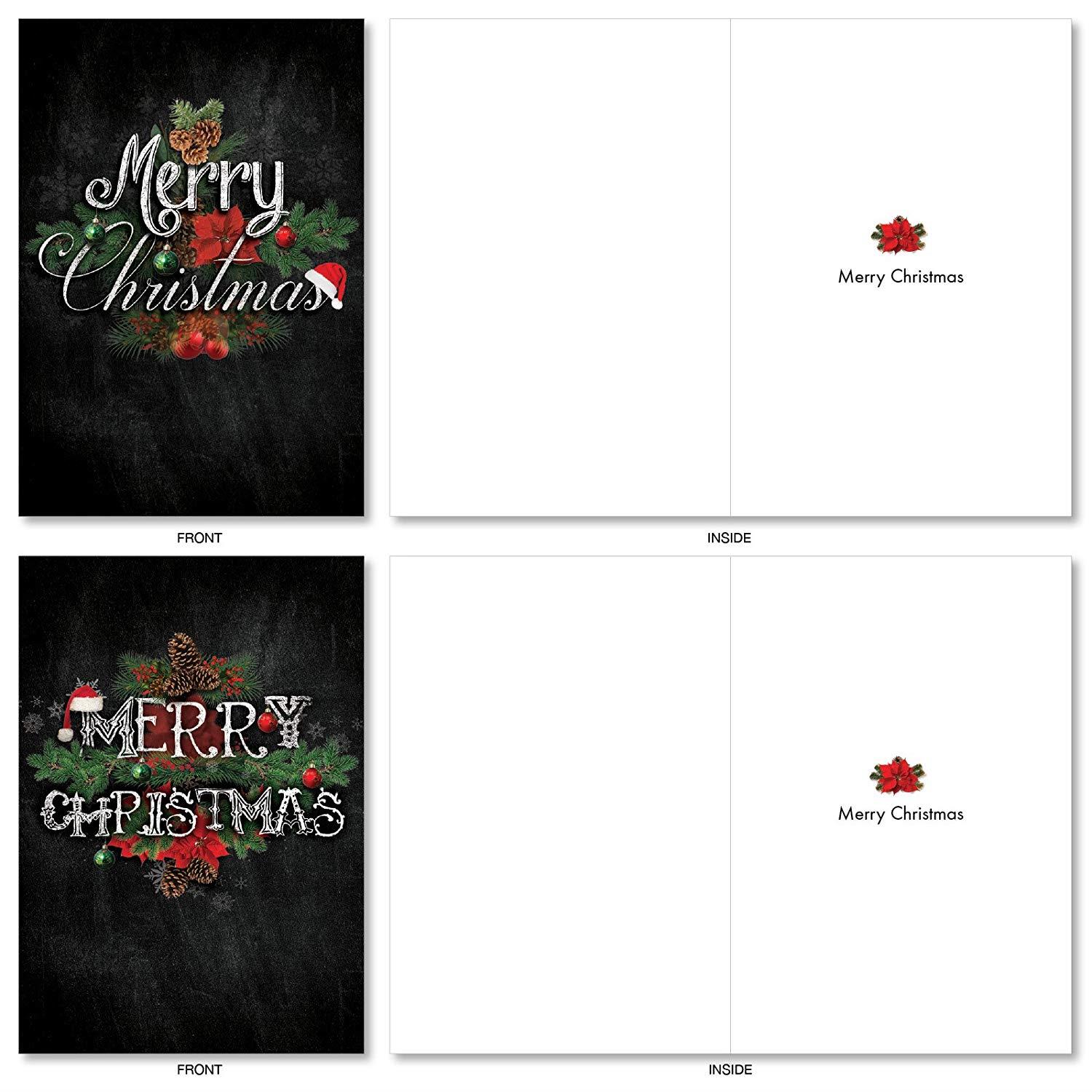 A5645XSG-B1x12 'Crafty Christmas': Assorted Box of 12 Christmas Cards; With Envelopes (10 Designs, 1 Greeting Card Per Design)