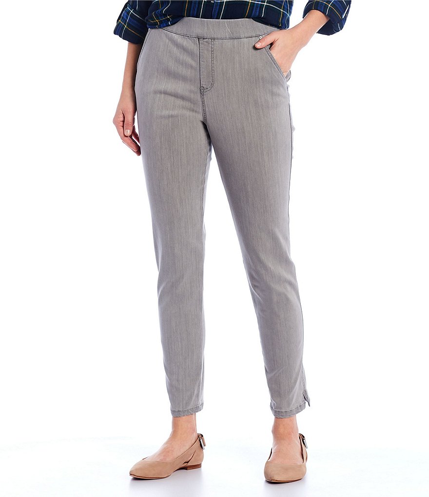 Intro Petite Size Rose Tummy Control Pull-On Ankle Pants