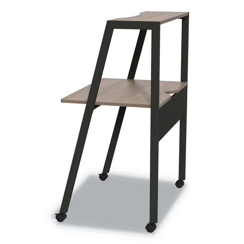 Linea Italia(R) Kompass Flexible Home/Office Desk, 33 x 23.75 x 48, Mocha SH764MOC