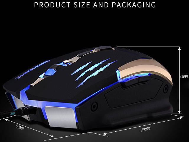 Magece G2 Gaming Mice 3200 DPI 6 Buttons Professional Ergonomic Gaming Mouse for PC Mac Gamer