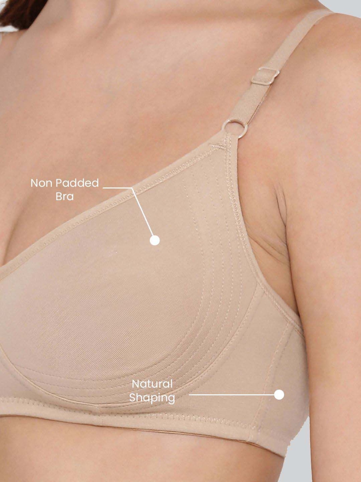 Lyra Tan Cotton Everyday Bra