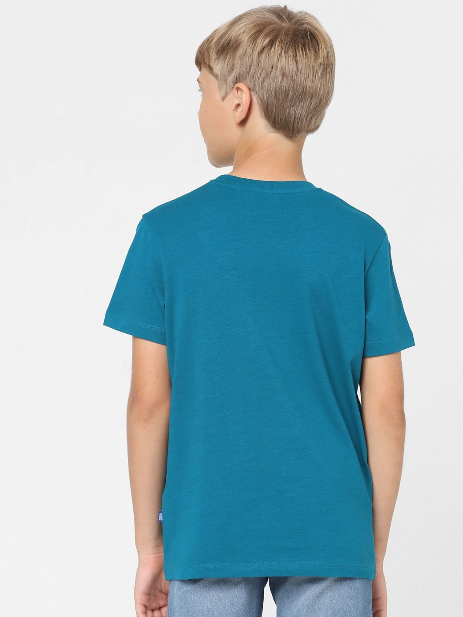 Jack & Jones Junior Boys Teal Printed T-Shirt