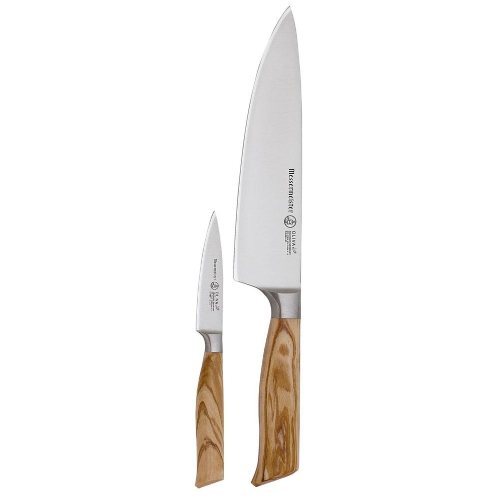 Messermeister Oliva Elite Professional 2 Piece German Chef and Parer Knife Set