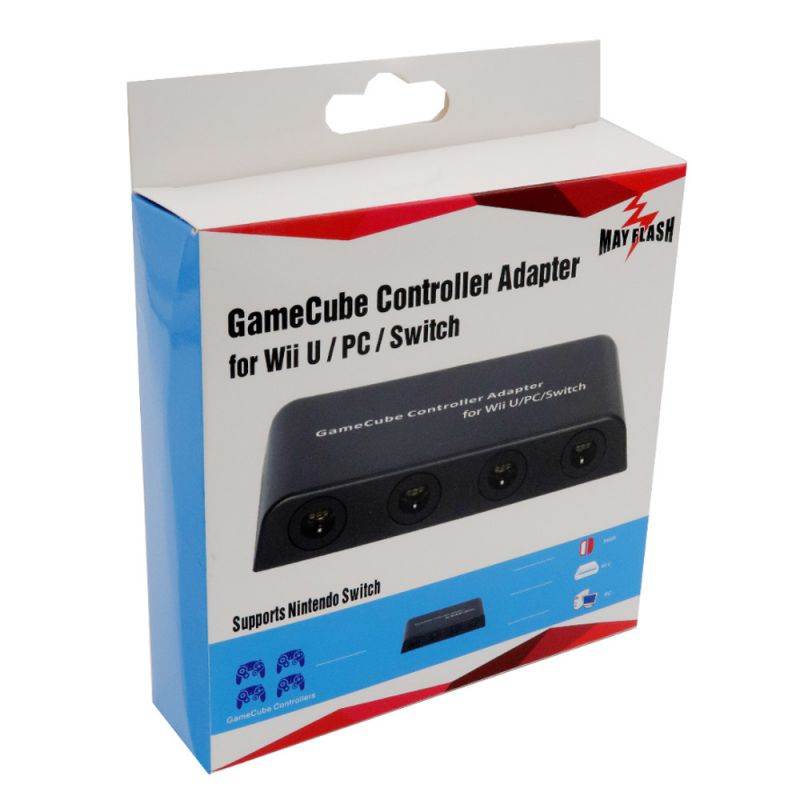 Mayflash 4 ports Gamecube Controller adapter for switch Wii U &PC USB/Switch