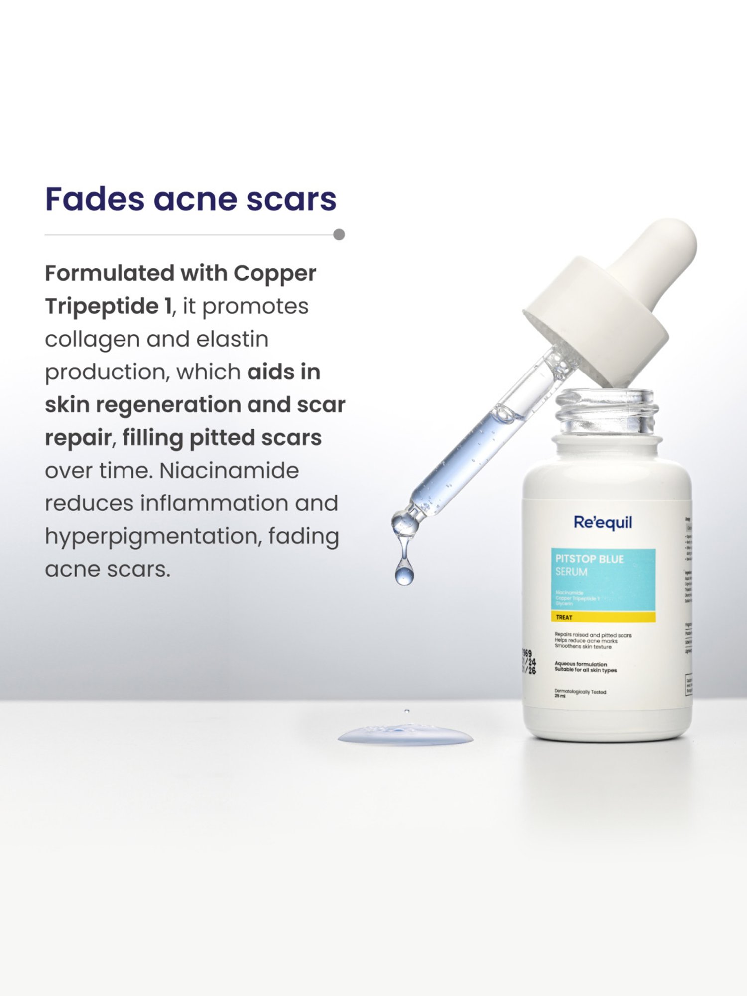 Re'equil Pitstop Blue Niacinamide Serum for Acne & Scar - 25 ml