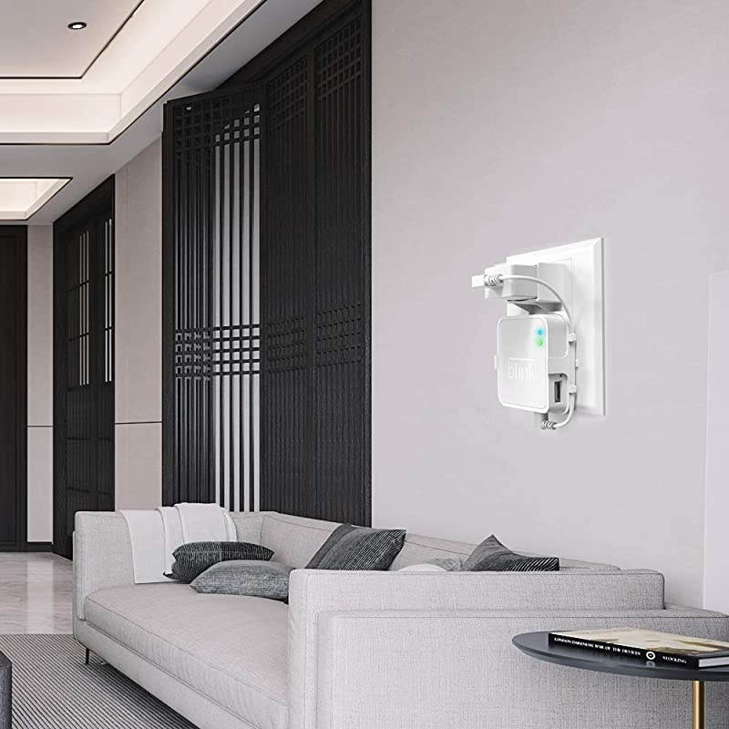 Outlet Wall Mount Hanger Holder Stand for Blink Sync Module,Bracket Holder for Blink XT Blink XT2 Outdoor and Indoor Security Camera with Easy Mount and No Messy Wires or Screws(2 Pack,White)