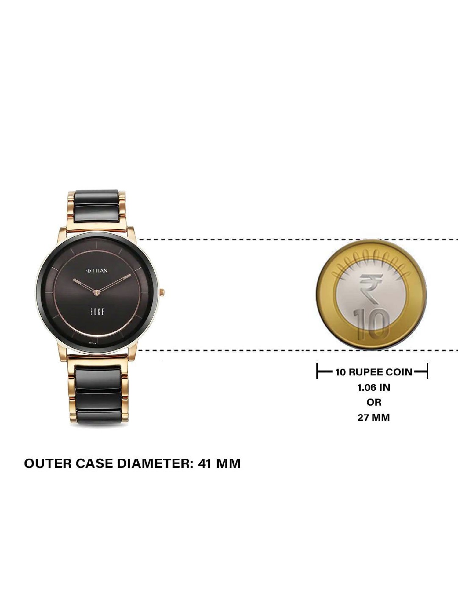 Titan 1878KD03 Edge Fusion Analog Watch for Men