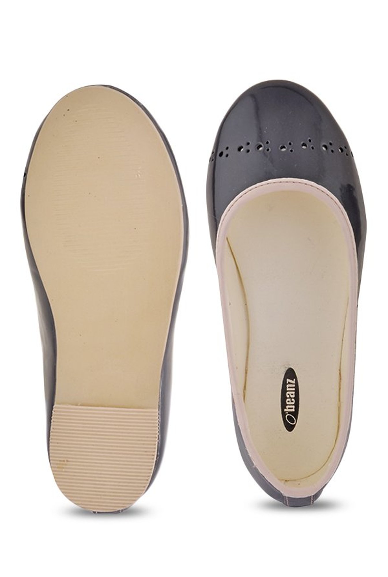 Beanz Kids Clara Black & Cream Flat Ballets