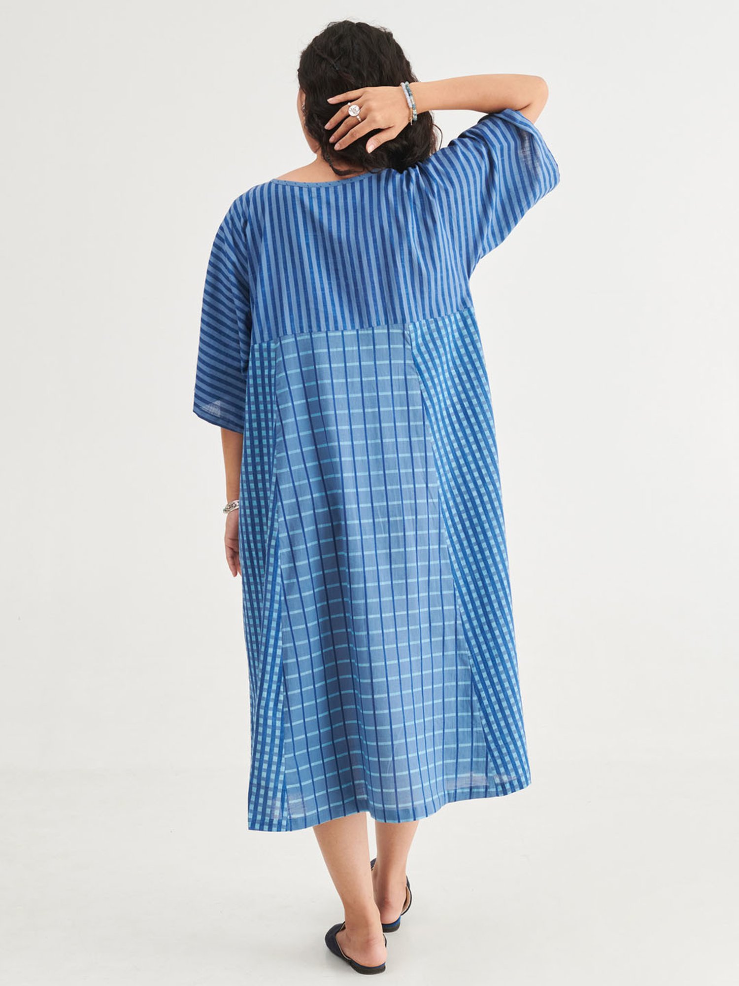 Prakriti Jaipur Indigo Nila Kaftan Dress