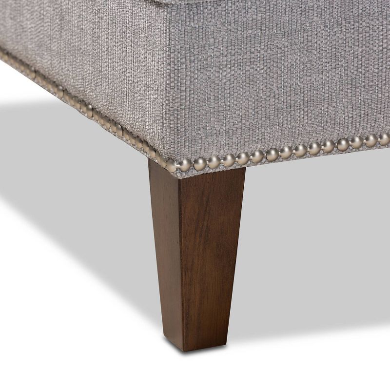 Pease Contemporary Faux Leather Upholstered Crystal Button Tufted Chaise Lounge White - Baxton Studio