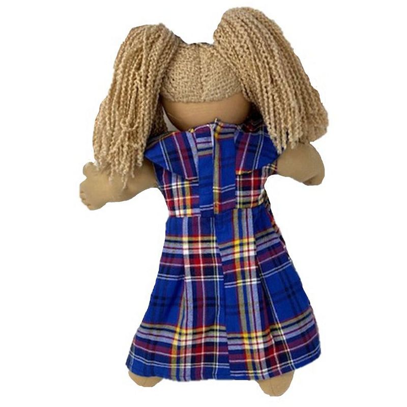 The Queen's Treasures Little House on the Prairie Green Calico Dress, Bonnet & Apron for 18" American Girl Dolls