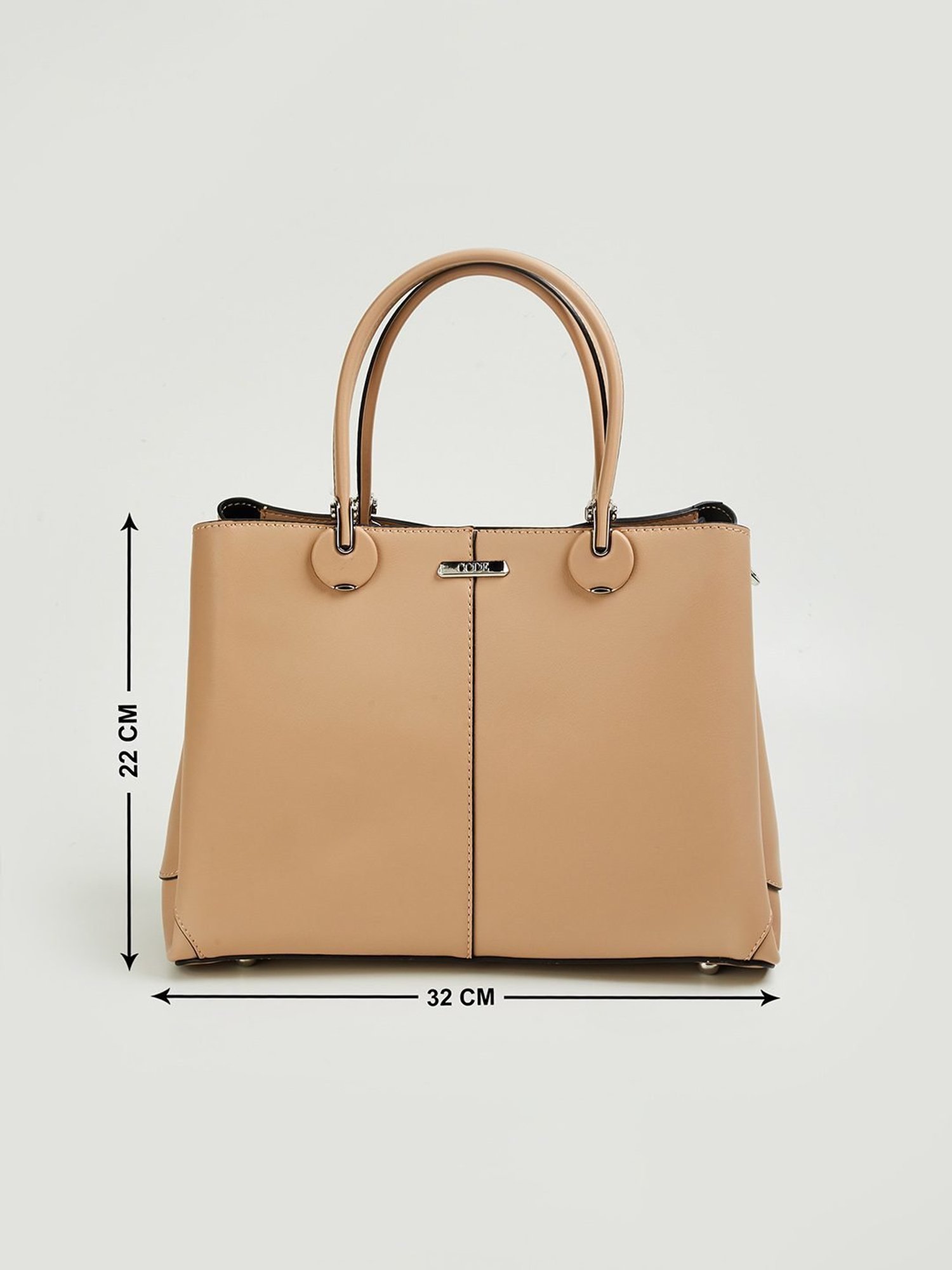 Code by Lifestyle Taupe Handbag
