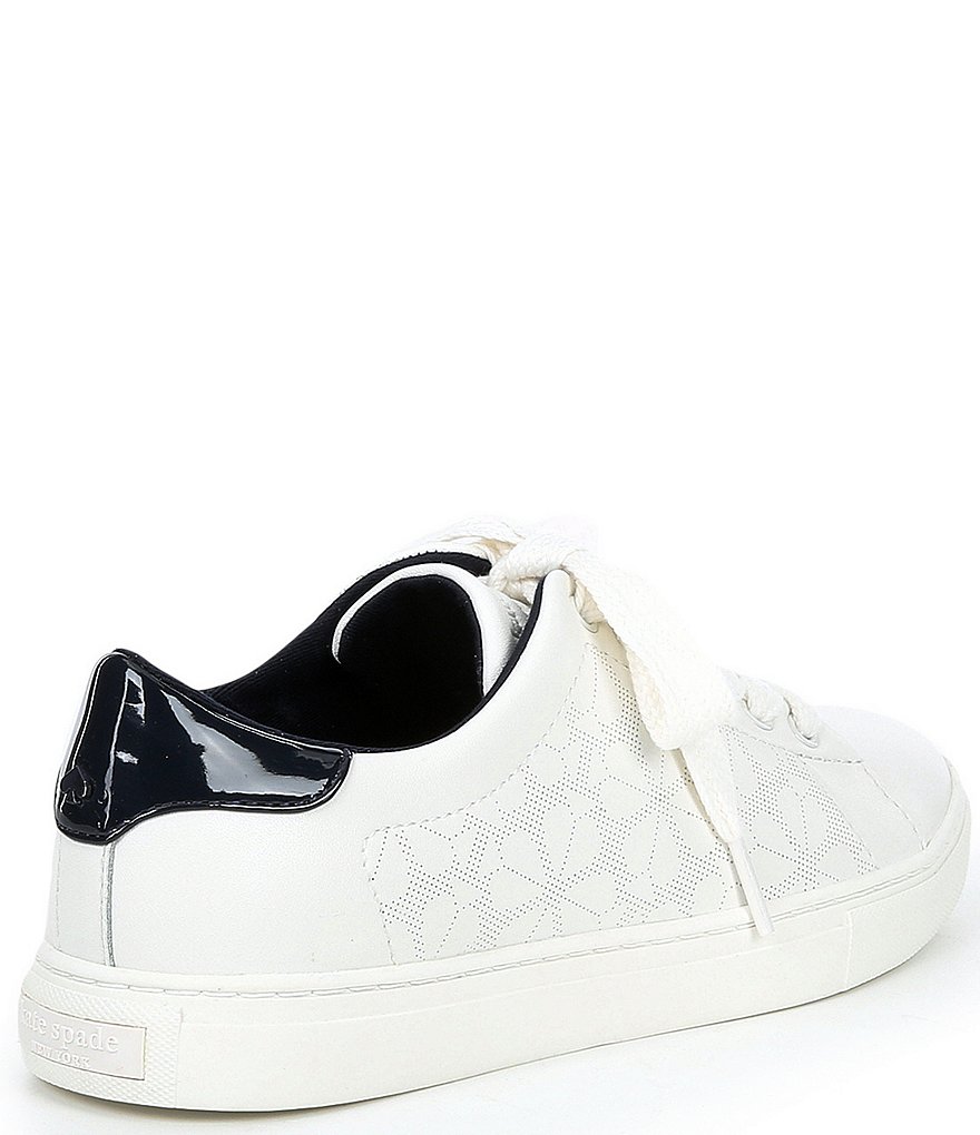 kate spade new york Audrey Perforated Spade Lace-Up Sneakers