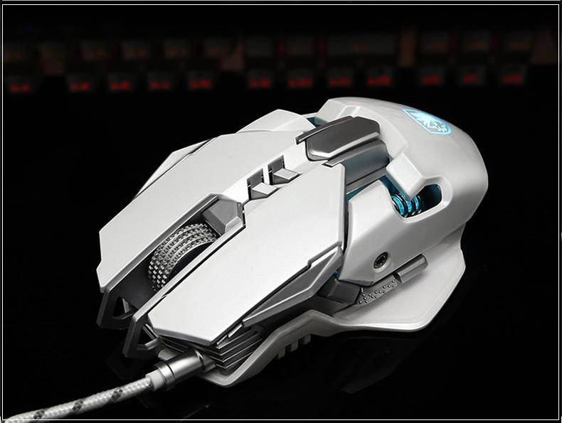 HXSJ Ergonomic Optical Office 2.4G Wireless Gaming Mouse Mice Adjustable 2400 DPI with 6 Buttons for Laptop PC Notebook Computer