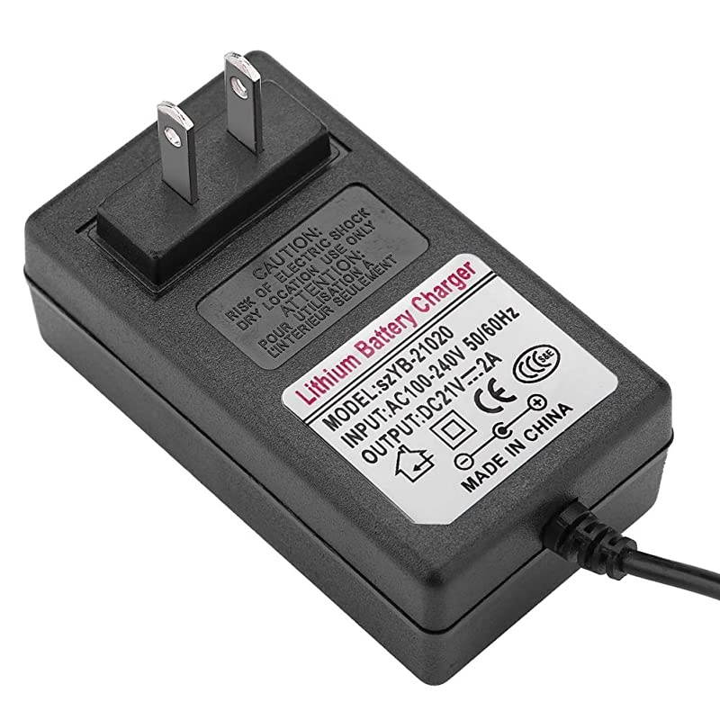 Power Adapter AC 100240V DC 21V 2A Safe Charge Replacement Power Supply Adapter Lithiumion Battery Charger for Household Electronic Devicesus Plug