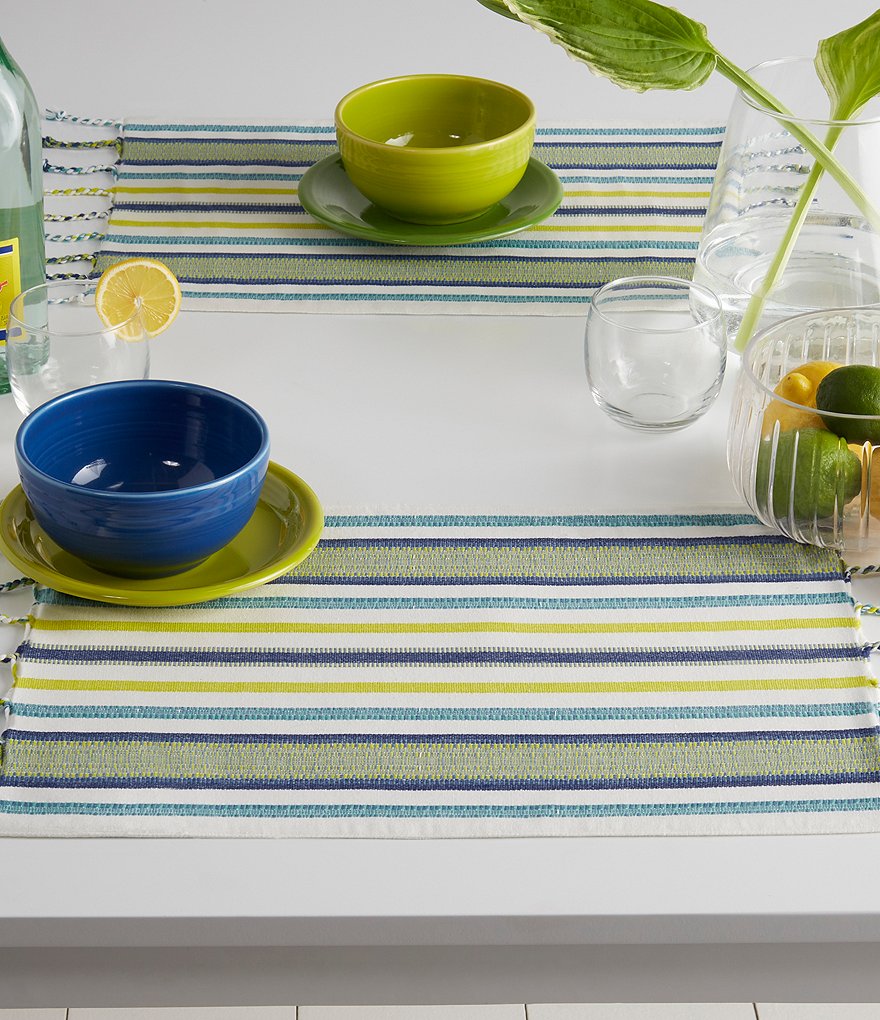 Fiesta Cool Woven Tassle 13#double; Placemats, Set of 4