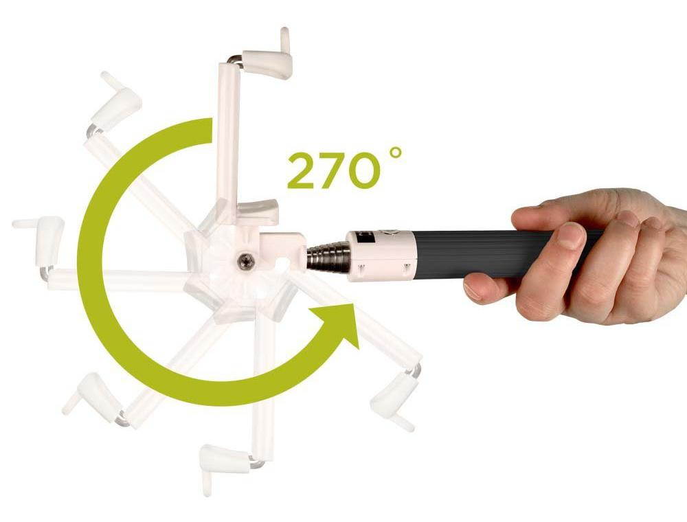 99569PG Universal Bluetooth Selfie Stick Blk/Whte