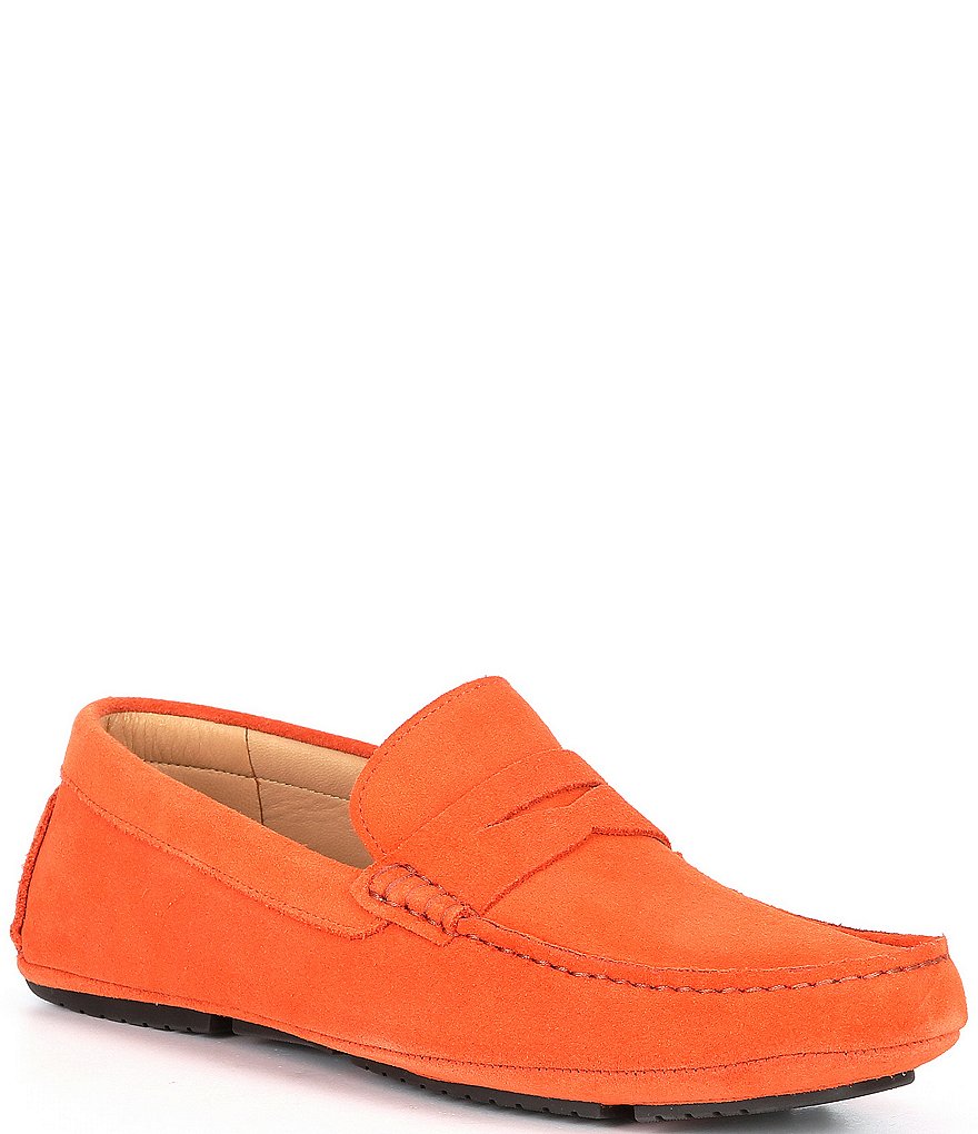 Flag LTD. Men's Morgan Suede Leather Penny Loafer Moccasins