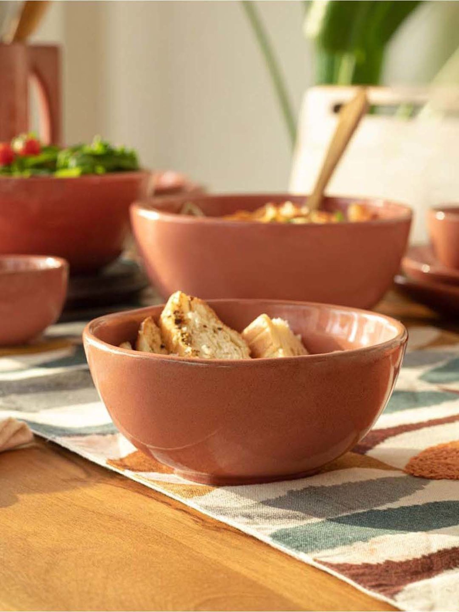 Ellementry Rustic Reef Rust Ceramic Soup Bowl (0.5 L)