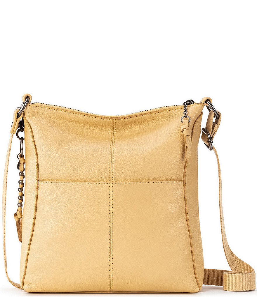 The Sak Lucia Leather Hand-Crochet Crossbody Bag