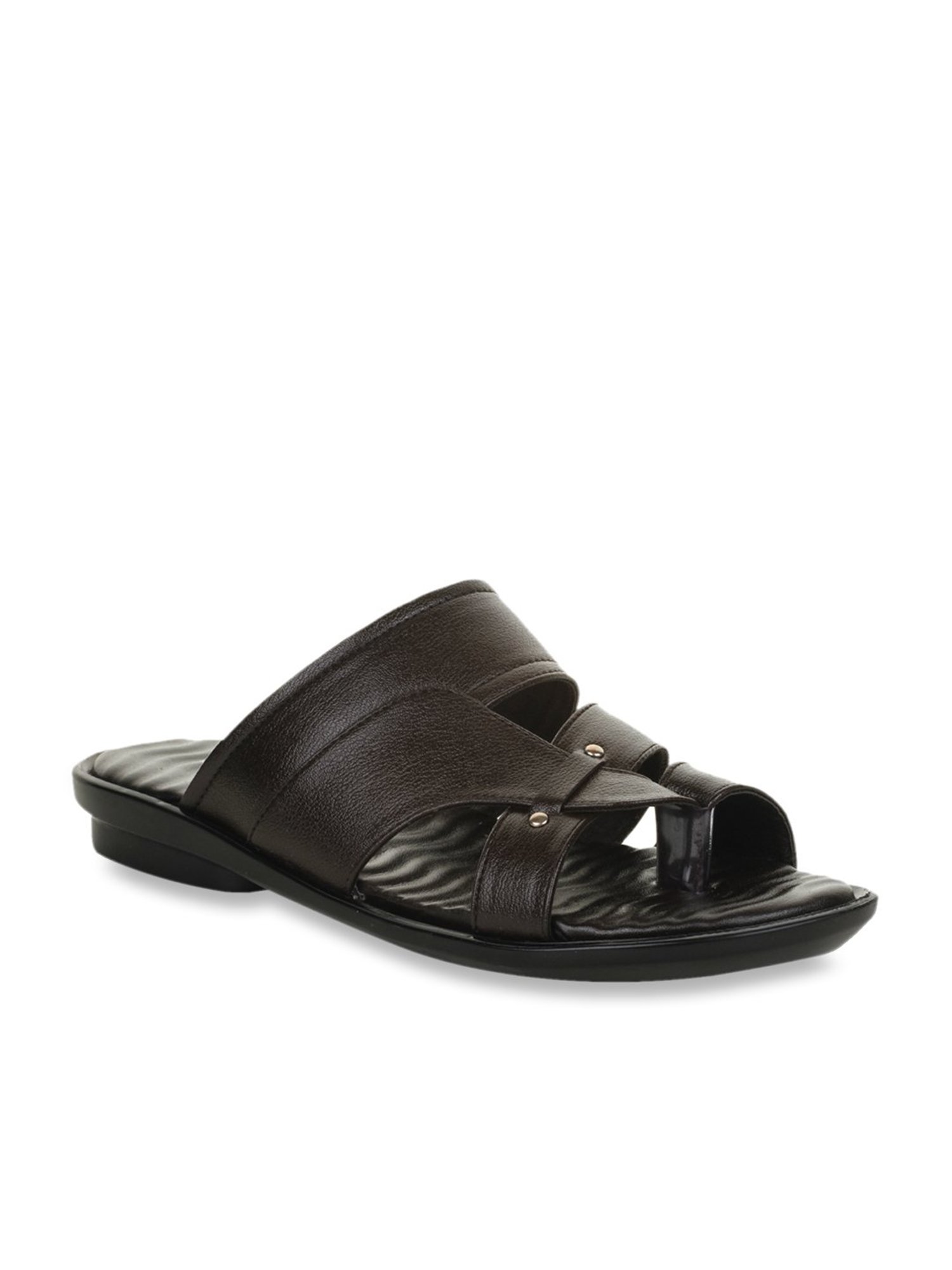 Coolers by Liberty Men's Brown Toe Ring Sandals