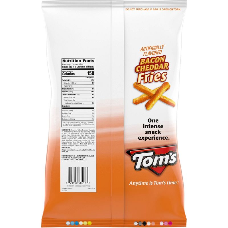 Tom'sBacon Cheddar Fries - 6oz