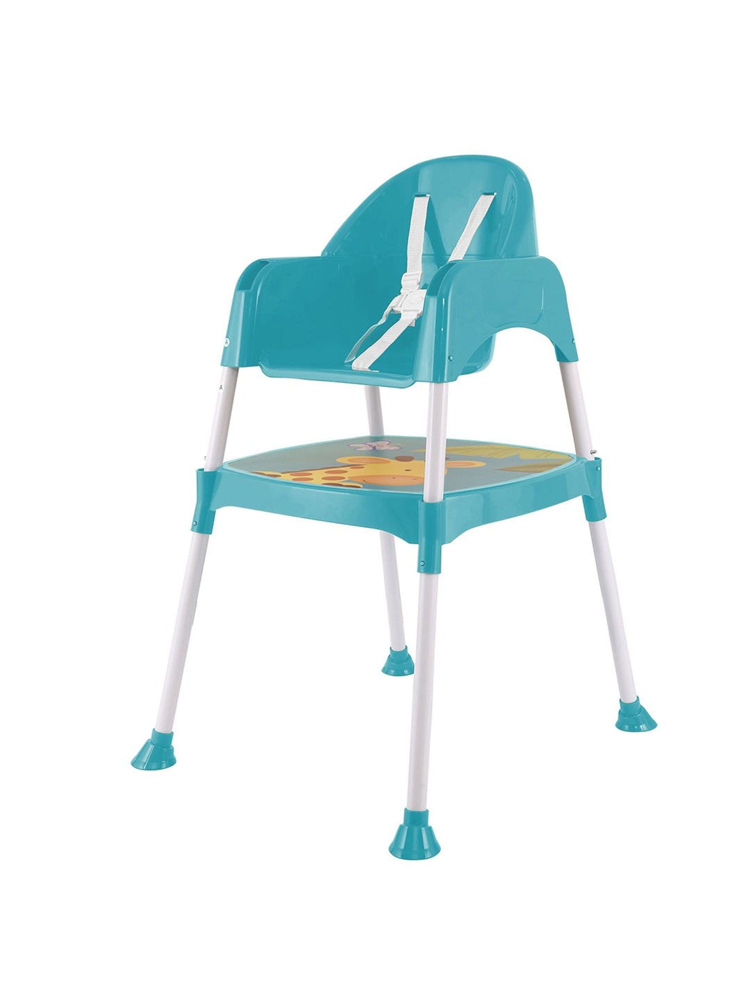 Baby Moo Giraffe Teal High Dining Chair