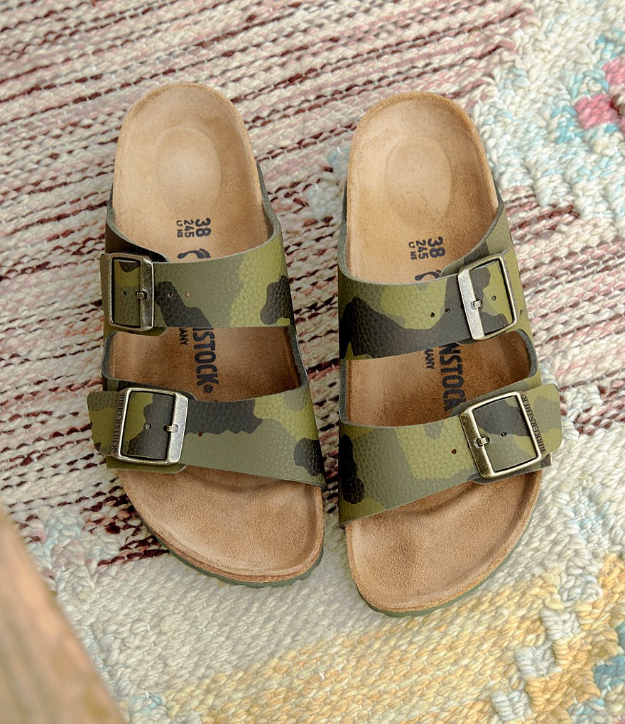 Birkenstock Women's Arizona Camo Double Buckle Strap Sandals