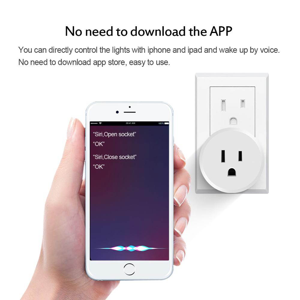 Yijianxi Wireless Smart Socket 2.4G WIFI Homekit Power Socket US Plug Outlet