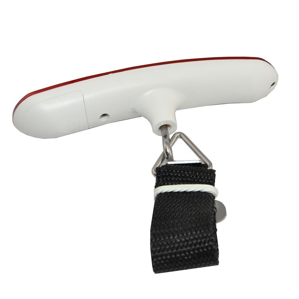 50kg/110lb 10g Digital Luggage Hanging Fishing Travel Weight Scale w/ Strap Red