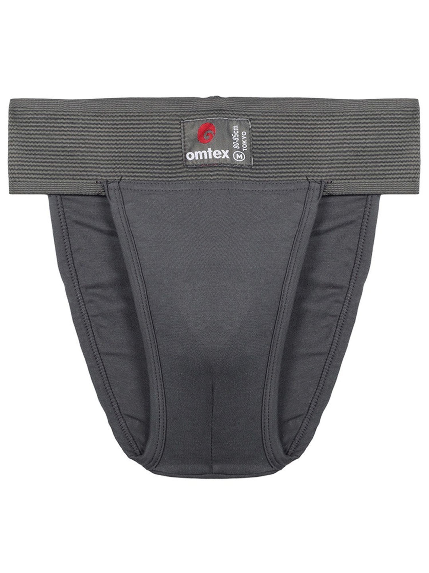 Omtex Men's Athletic Tokyo Back Covered Supporter Pack of 2 (Grey & Navy) Size - M
